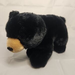 8” Aurora Black Bear Plush Stuffed Animal